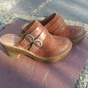 Born Leather Clogs
